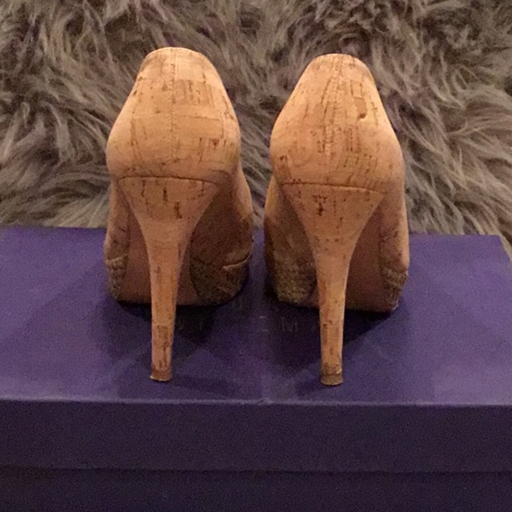 Stuart Weitzman Cork Platform Pump - image 4